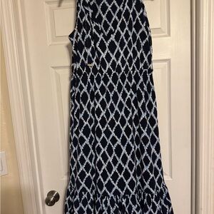 Geometric Patterned Maxi Dress